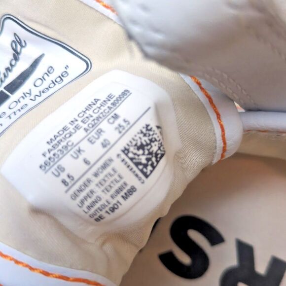 Koche x Converse Jack Purcell Women's 8.5 Gray Grey Orange Chuck Taylor - Picture 9 of 9